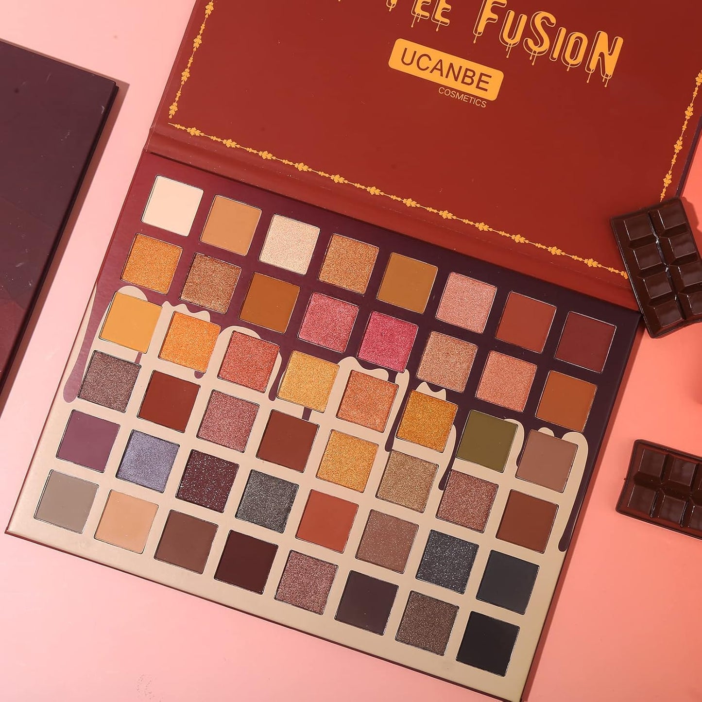 UCANBE Toffee Fusion Nude Eyeshadow Palette – 48 High Pigment Neutral Shades for Versatile Makeup Looks