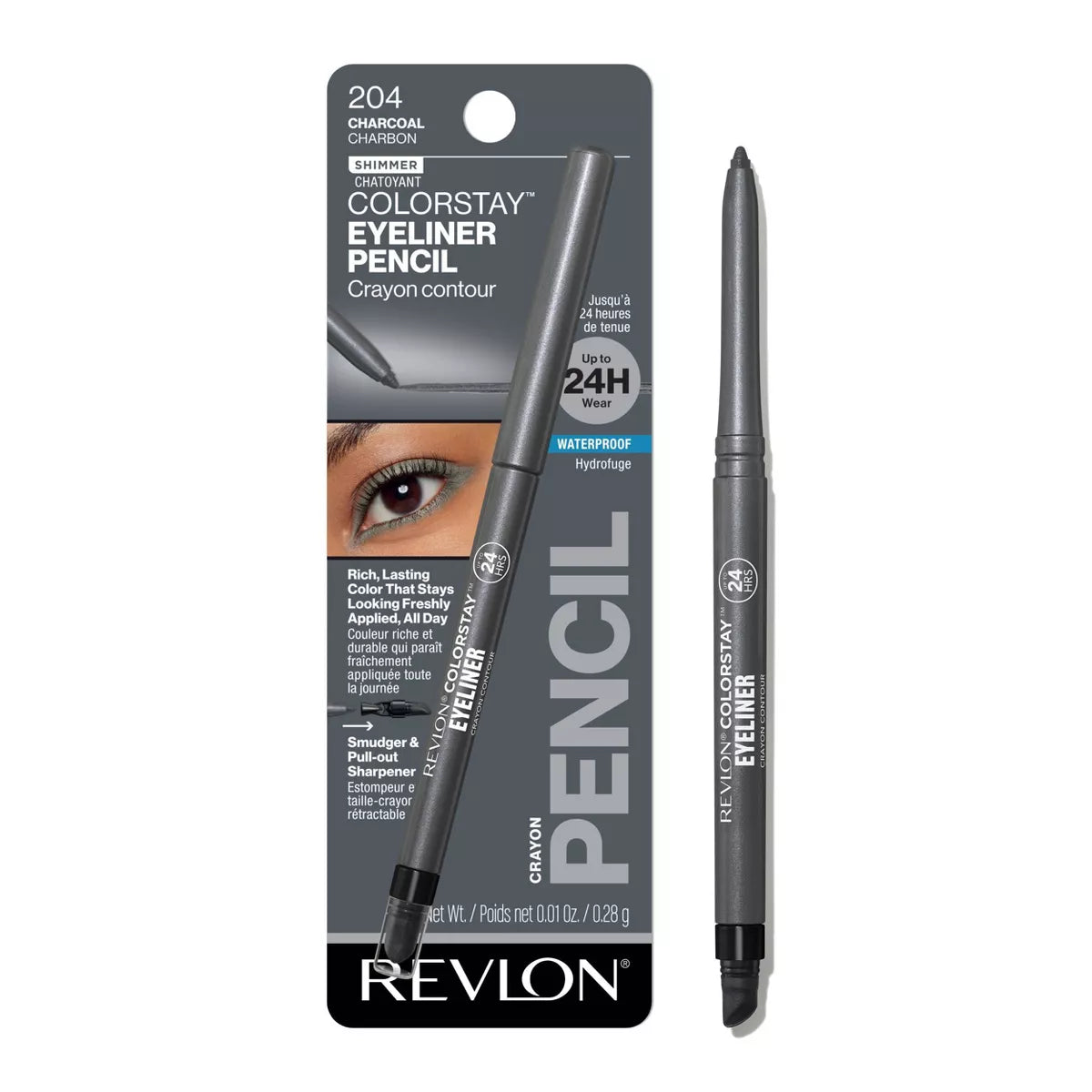 Revlon ColorStay Waterproof Eyeliner Pencil with Built-In Sharpener - 0.01 oz