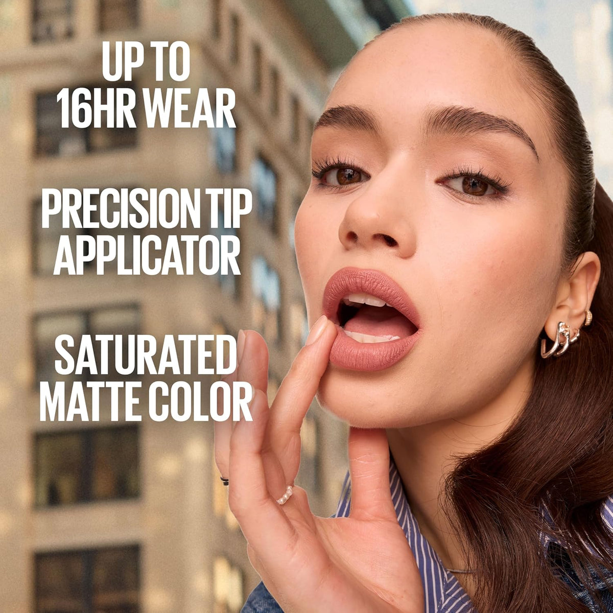 Maybelline Super Stay Matte Ink Liquid Lipstick - Long-Lasting High Impact Color, Up to 16 Hours Wear, Ruler Shade, Deep Cranberry, 1 Count (Packaging May Vary)