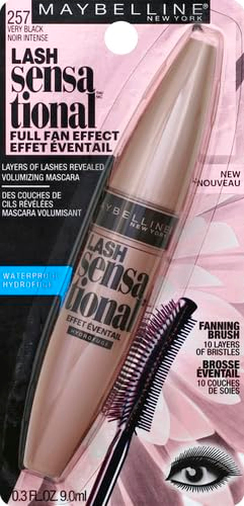 Maybelline Lash Sensational Waterproof Mascara — Very Black