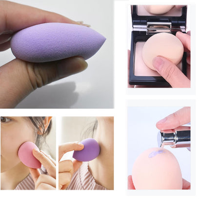 18-Piece Makeup Sponge Set - Cosmetic Applicators for Powder, Cream, and Liquid Foundations