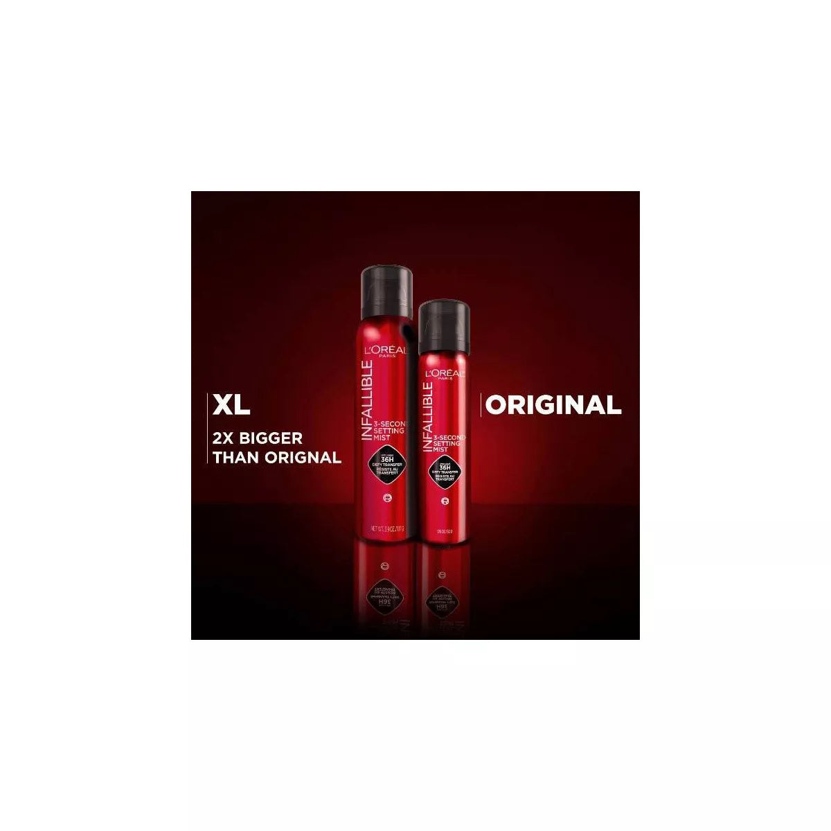 L'Oreal Paris Infallible 3-Second Long-Lasting Setting Spray, Up to 36 Hours Wear