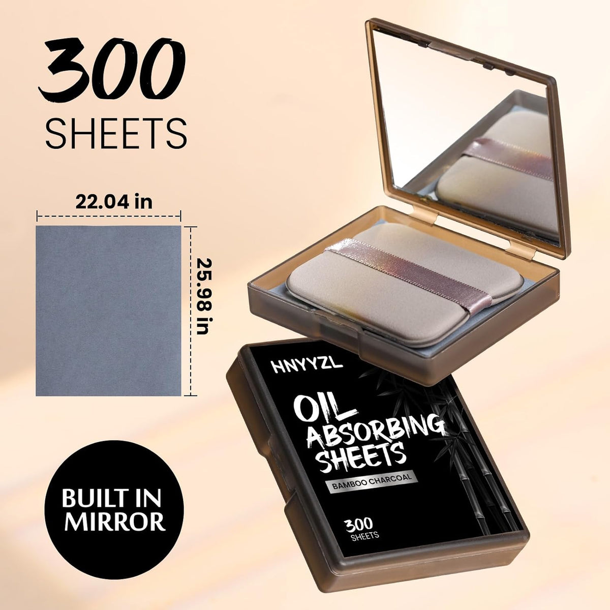 300-Piece Oil Blotting Sheets for Face Care