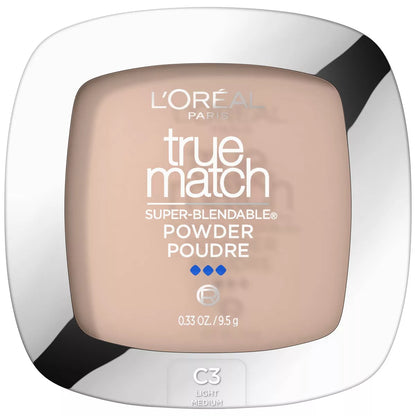 L'Oreal Paris True Match Super Blendable Oil-Free Pressed Powder, 0.33 oz
