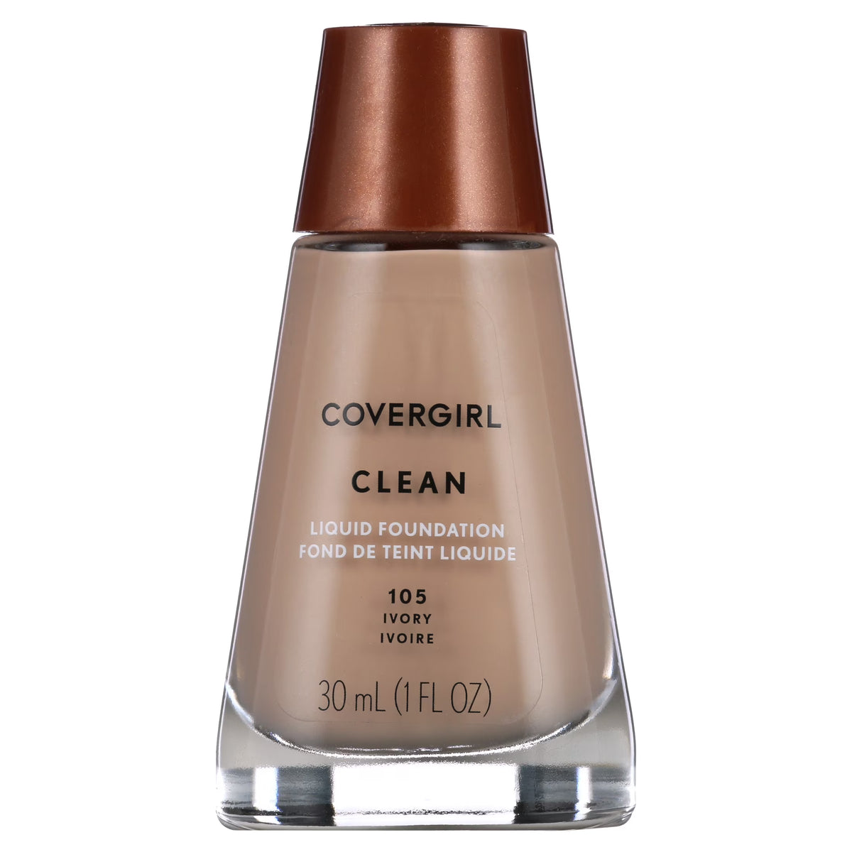 COVERGIRL Clean Liquid Foundation – 105 Ivory, 1 fl oz