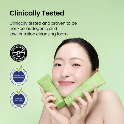 Beplain Mung Bean Double Cleansing Set: Oil (6.76 fl oz) & Face Wash (5.07 fl oz)