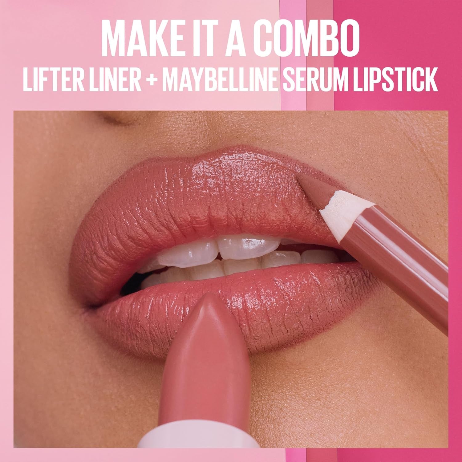Maybelline Hydrating Serum Lipstick with 8 Hours of Moisture and Hyaluronic Acid, Crop Top (Light Nude Pink Matte)