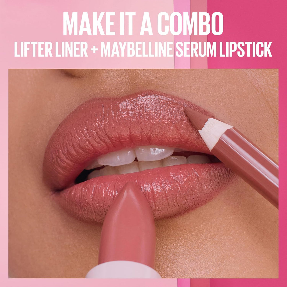 Maybelline Hydrating Serum Lipstick with 8 Hours of Moisture and Hyaluronic Acid, Maybe It's...Soft (Light Terracotta Rose Nude Satin)