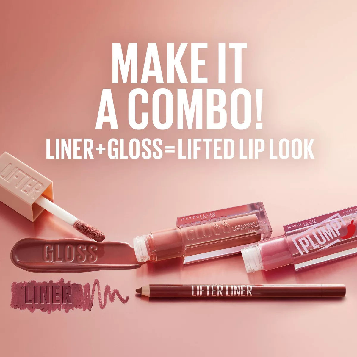 Maybelline Lifter Gloss Plumping Lip Gloss Infused with Hyaluronic Acid - 0.18 Fl Oz