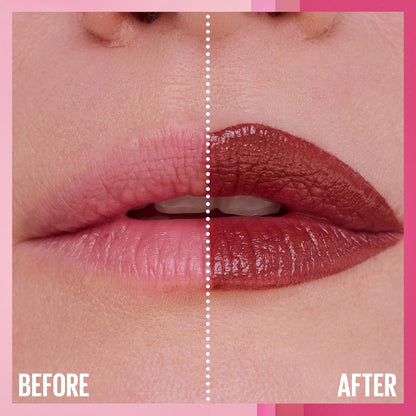 Maybelline Hydrating Serum Lipstick with 8 Hours of Moisture and Hyaluronic Acid, Maybe It's...Soft (Light Terracotta Rose Nude Satin)