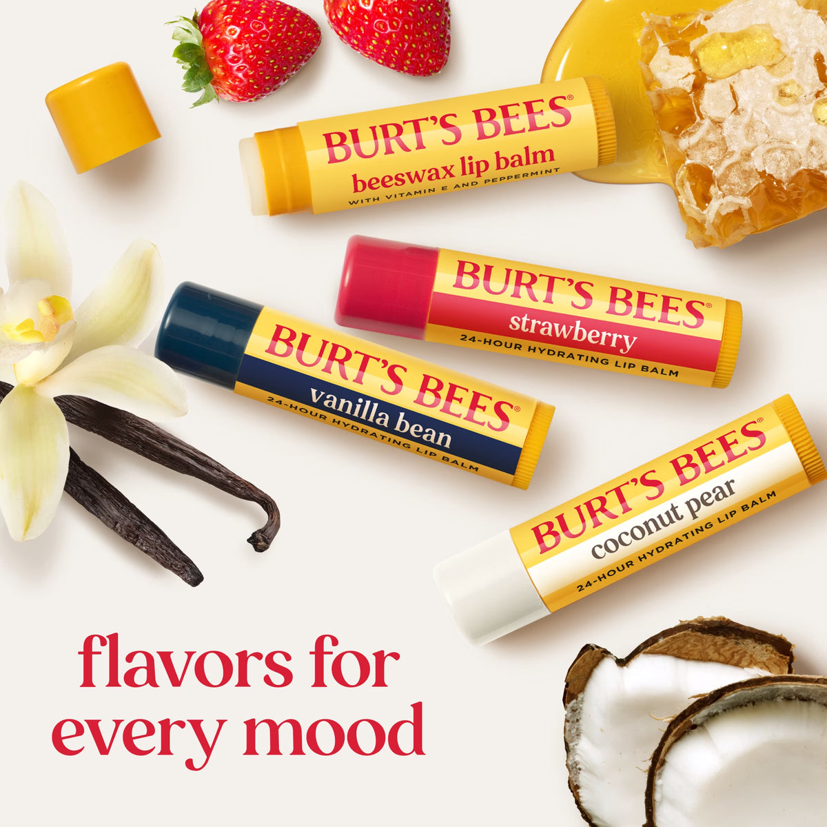 100% Natural Origin Peppermint Beeswax Lip Balm, 0.15 Oz (Single Pack)