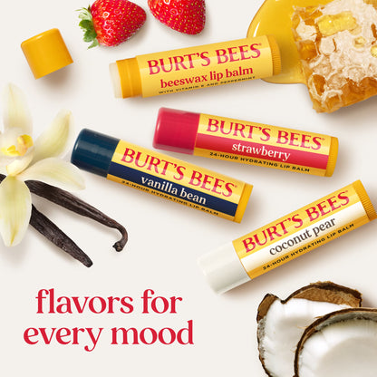 100% Natural Origin Peppermint Beeswax Lip Balm, 0.15 Oz (Single Pack)