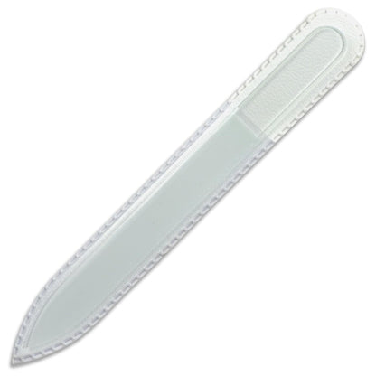 Mont Bleu Premium Tempered Glass Nail File - Handmade Czech Crystal Nail File for Natural Nails