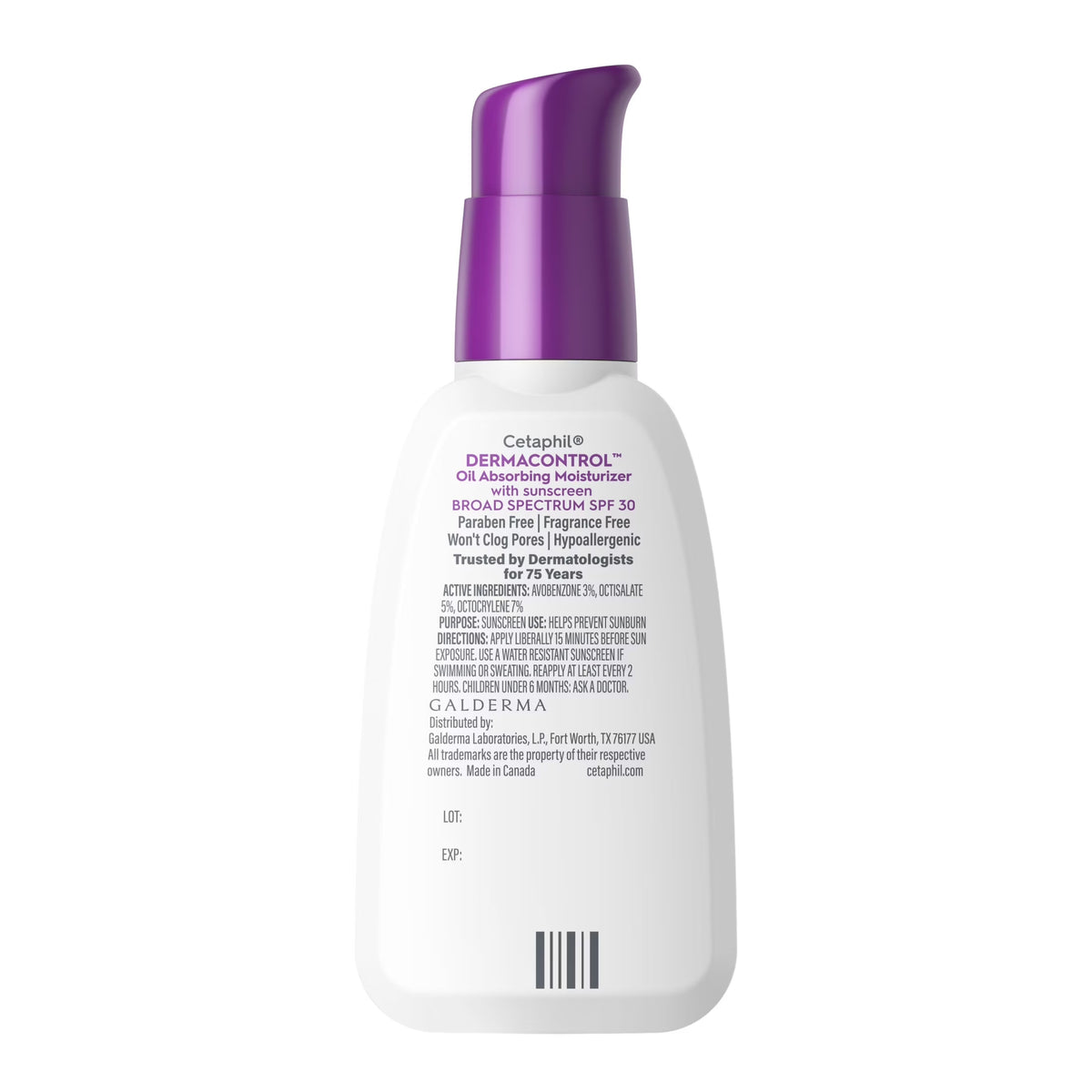 Cetaphil DermaControl Oil-Absorbing Moisturizer SPF 30, 4 fl oz