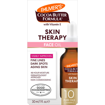 Cocoa Butter Formula Rosehip Fragrance Skin Therapy Oil for Face with Vitamin C and Retinol, 1 Fl Oz