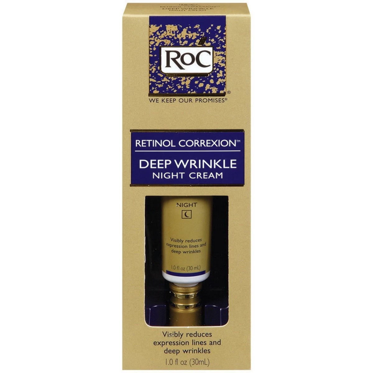 Retinol Correxion Night Cream for Reducing Lines and Deep Wrinkles, 1 oz