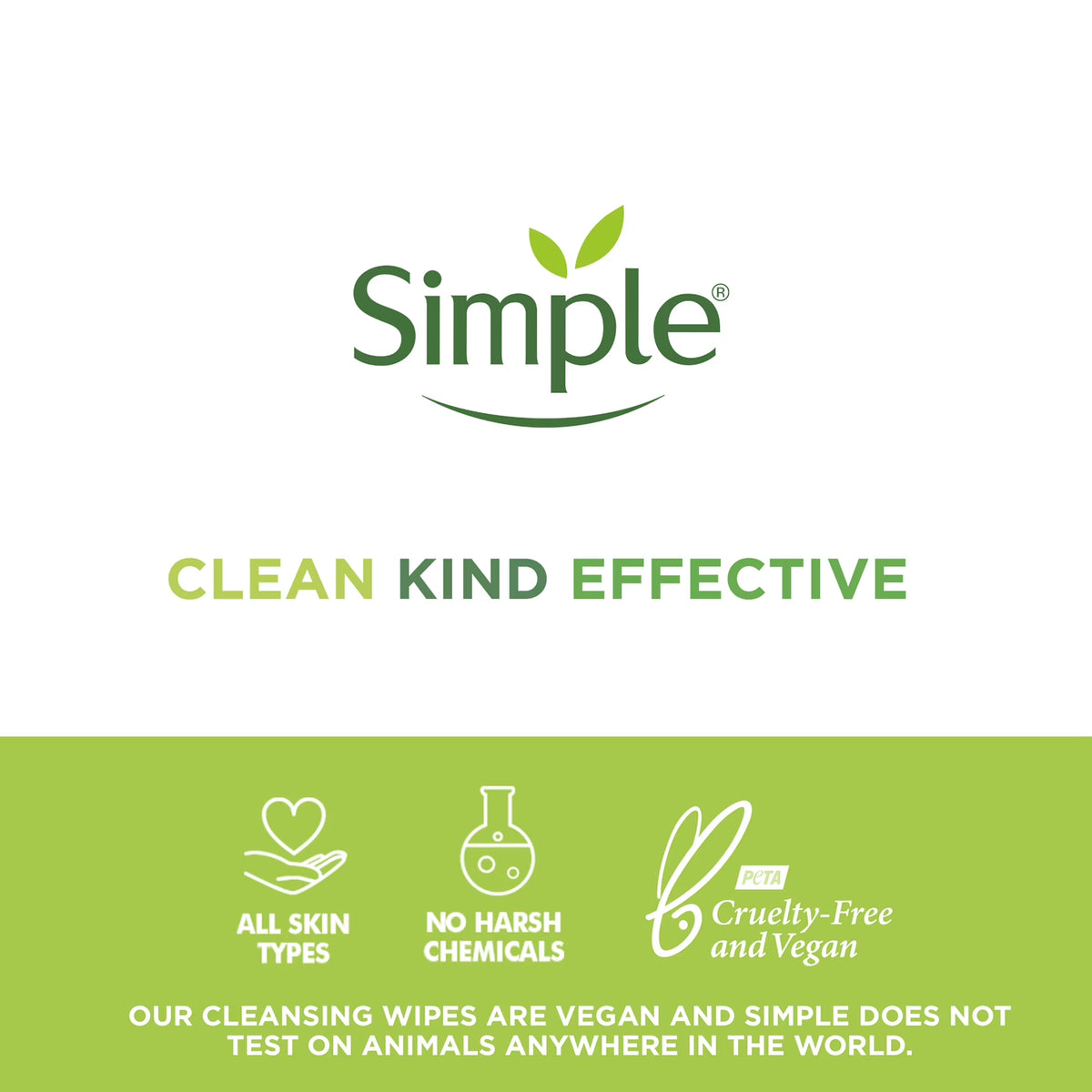 Kind to Skin Facial Cleansing Wipes - Gentle and Effective Makeup Remover, Free from Colorants, Artificial Fragrances, and Harsh Chemicals, 25 Wipes