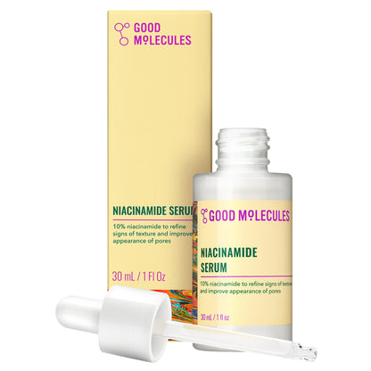 Niacinamide Serum, 10% Niacinamide for Texture and Pore Refinement, Brightening Facial Skincare, 1 Fl Oz