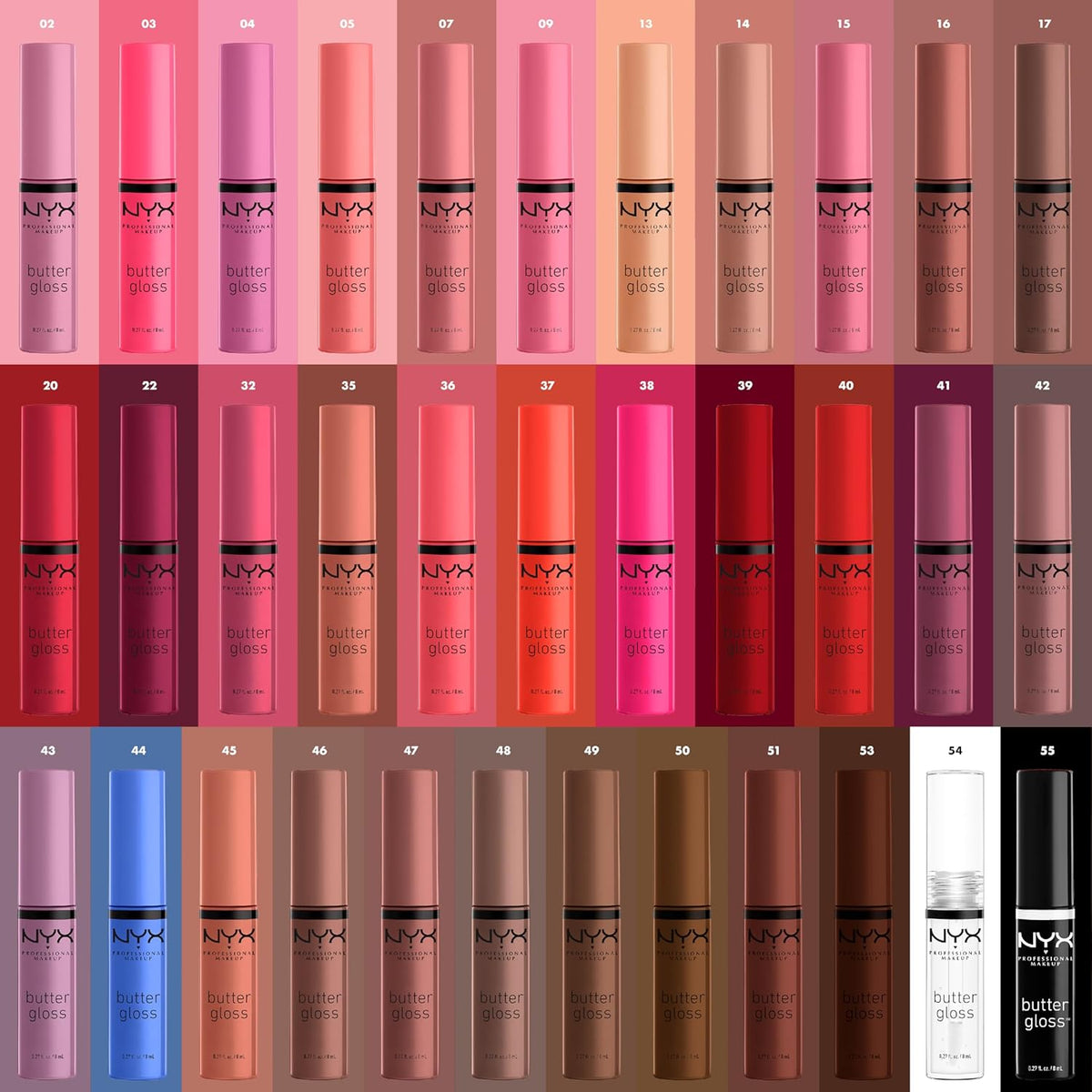 NYX Professional Makeup Butter Gloss - Non-Sticky Lip Gloss in Marshmallow (Muted Lilac)