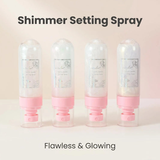 Invisible Glitter Setting Spray - 80ml | Hydrating Oil-Control Makeup Fixer for a Long-Lasting Matte Finish - Choose from 4 Stunning Colors