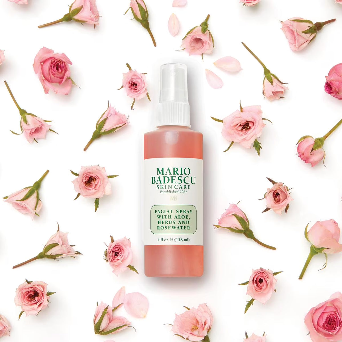 Mario Badescu Rosewater and Aloe Vera Facial Spray Toner, 2 oz