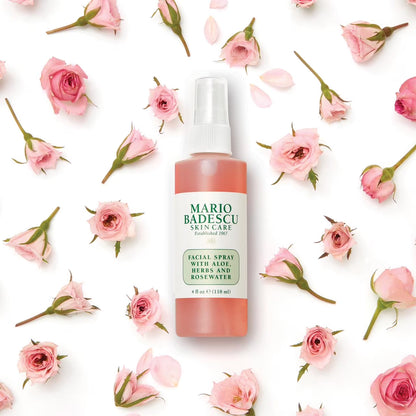 Mario Badescu Rosewater and Aloe Vera Facial Spray Toner, 2 oz