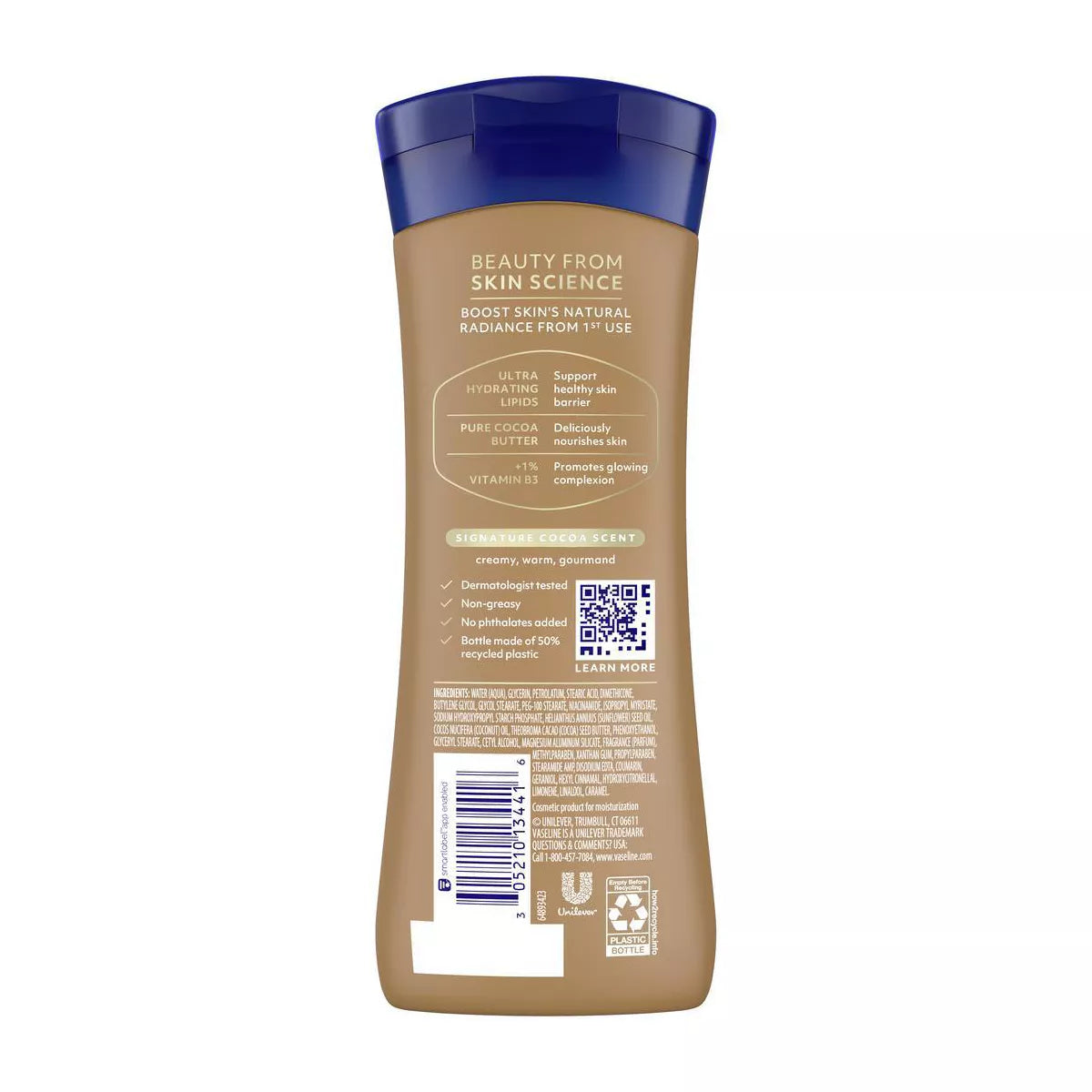 Vaseline Intensive Care Cocoa Butter Moisturizing Body Lotion