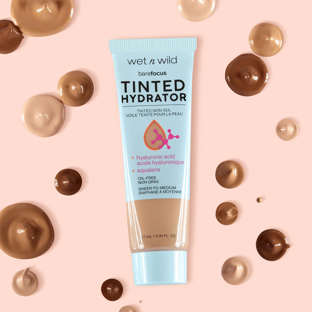 Bare Focus Tinted Hydrator - Tinted Skin Veil, Light Medium, 0.91 Fl Oz