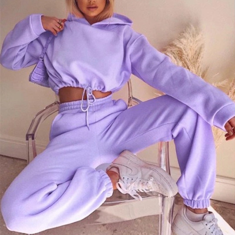 Women's Two-Piece Hoodie and Jogger Tracksuit
