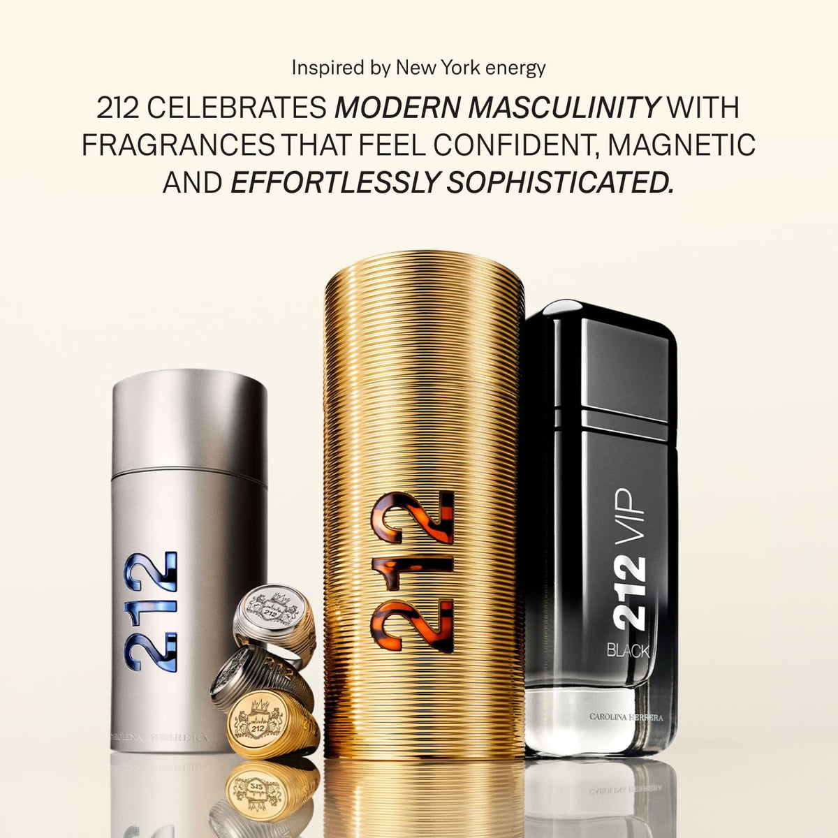 Carolina Herrera 212 VIP Black Eau de Parfum for Men, 3.4 oz