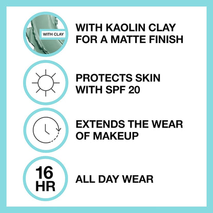 Maybelline Fit Me Matte + Poreless Liquid Foundation and Mattifying Primer Bundle - Creamy Beige Foundation and Primer Included