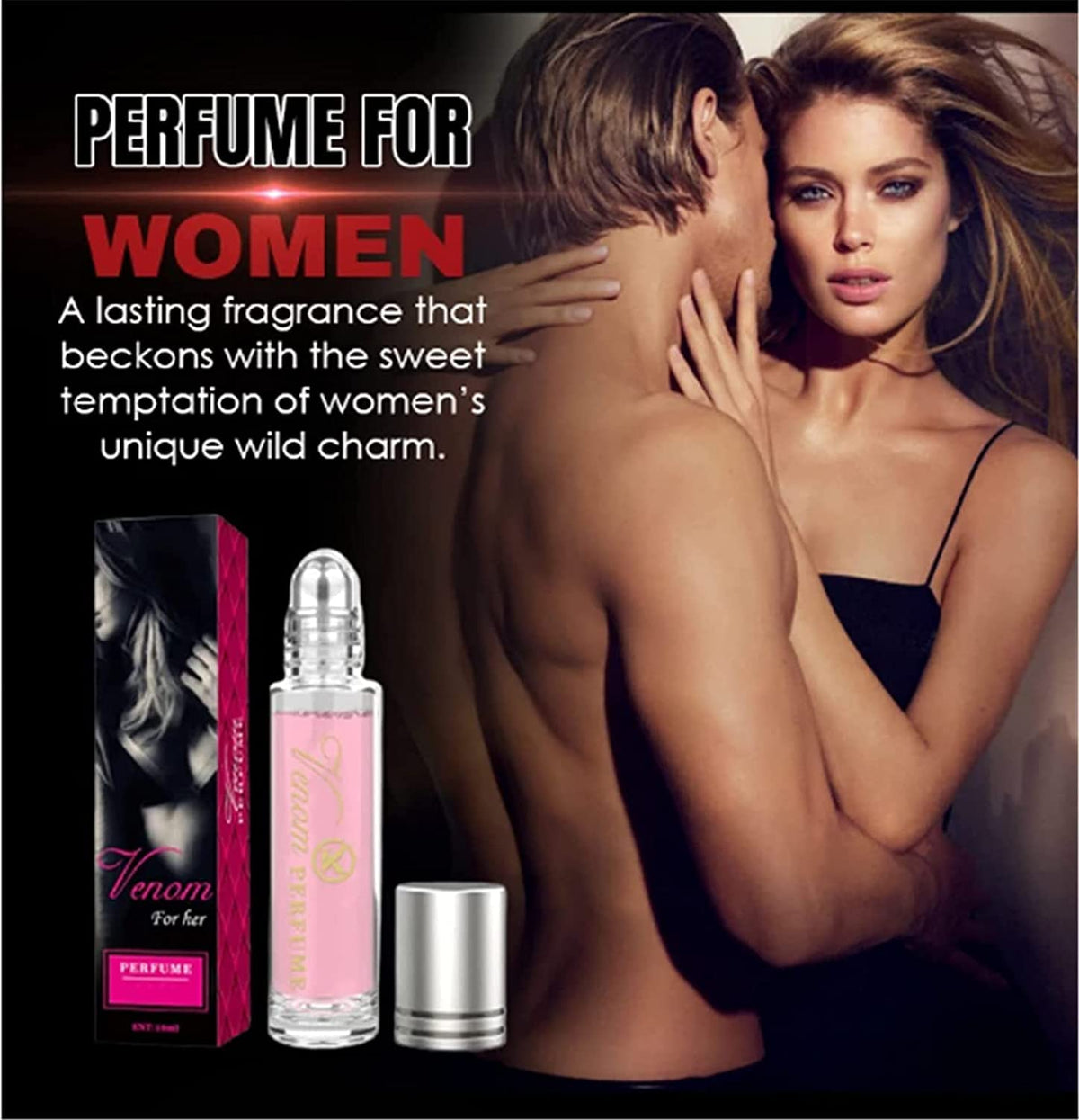 Pheromone Perfume for Woman, Pheromones Perfumes for Women with Roll on - Long Lasting Natural, Ladies Perfume (For Women-2Pcs)