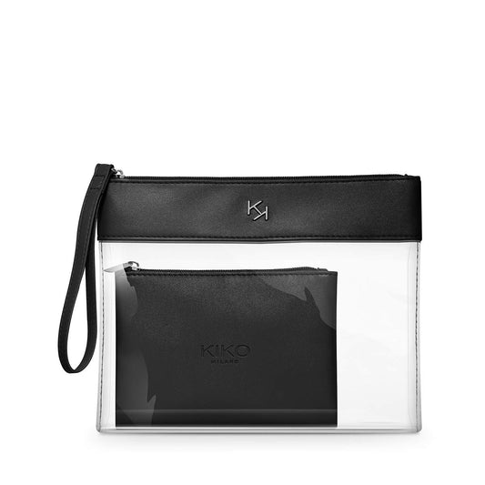 Kiko Milano Transparent Beauty Case with Inner Pouch
