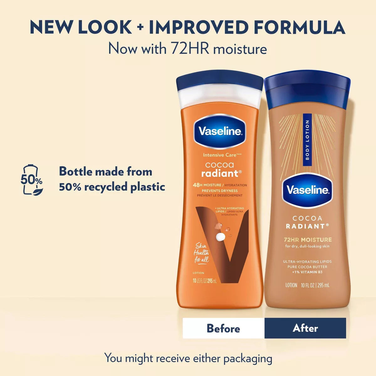 Vaseline Intensive Care Cocoa Butter Moisturizing Body Lotion