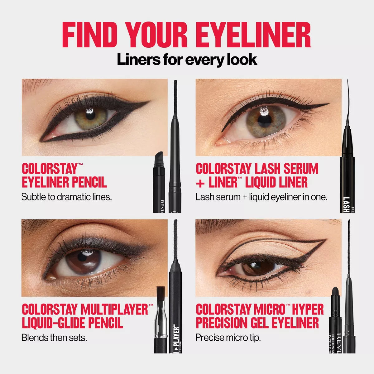 Revlon ColorStay Waterproof Eyeliner Pencil with Built-In Sharpener - 0.01 oz