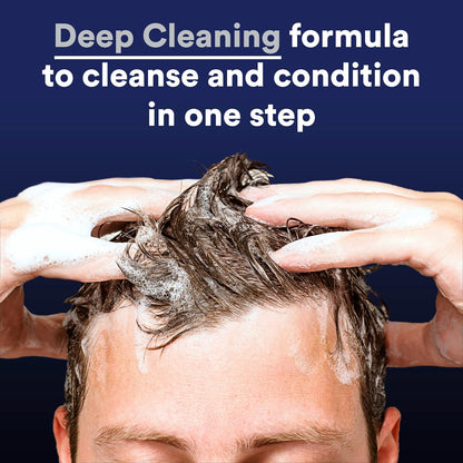 Suave Men Shampoo Conditioner Bodywash 3 in 1 Charcoal &Warm Ginger to Cleanse and Nourish Hair and Skin, 40 Oz Pack of 3
