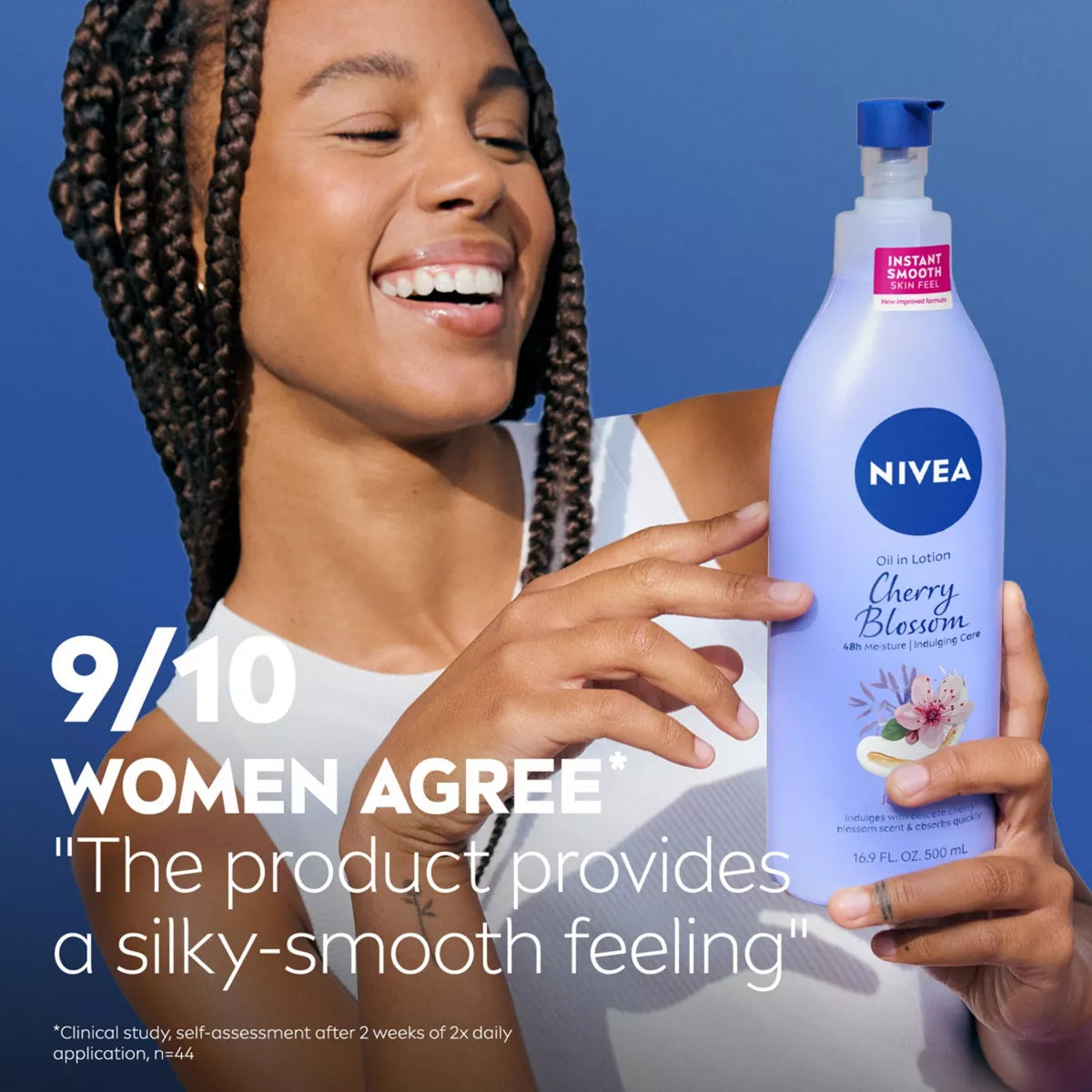 Nivea Cherry Blossom and Jojoba Oil Infused Body Lotion - 16.9 Fl Oz