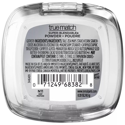 L'Oreal Paris True Match Super Blendable Oil-Free Pressed Powder, 0.33 oz