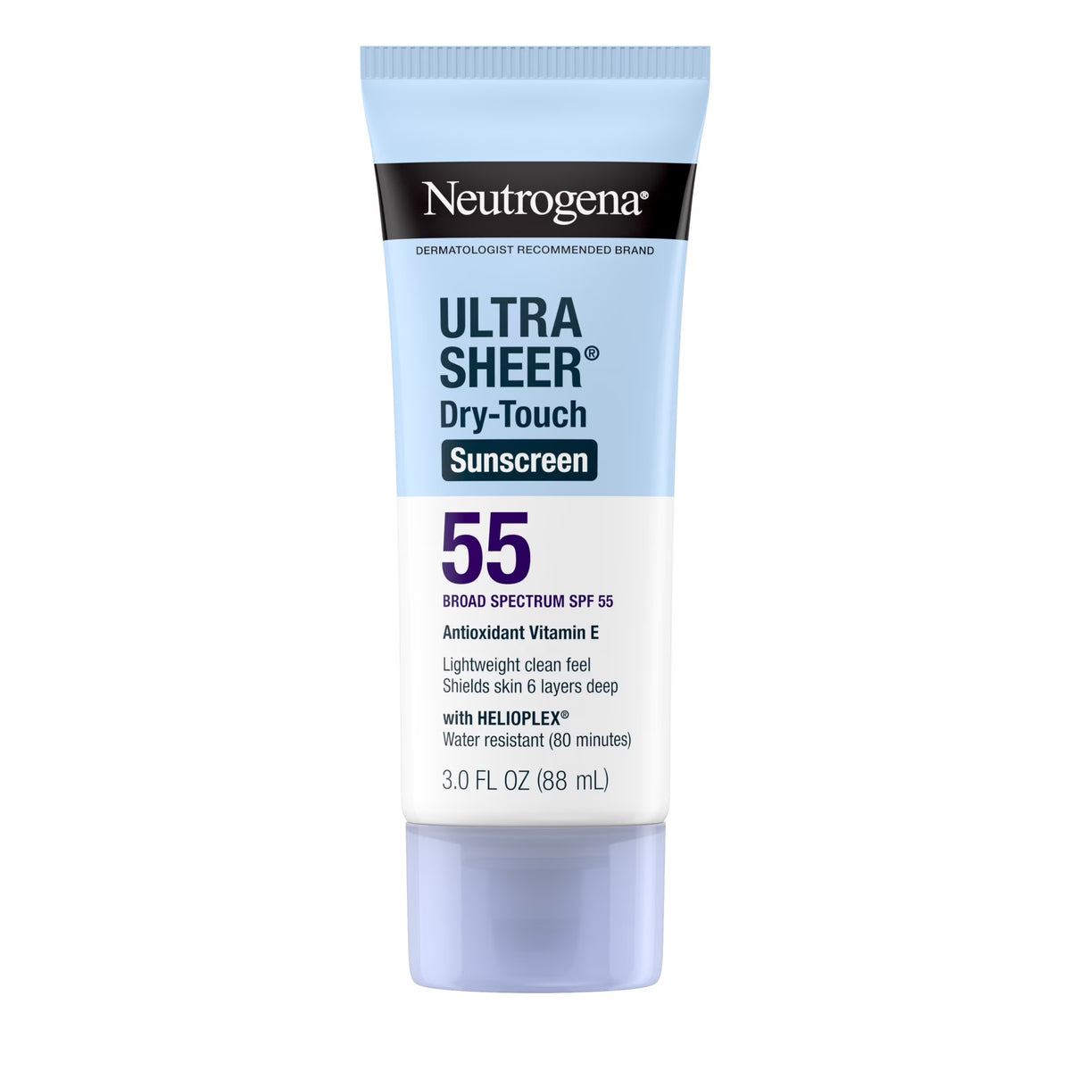 Ultra Sheer Body Sunscreen Lotion SPF 55, Travel Size, 3 Fl Oz