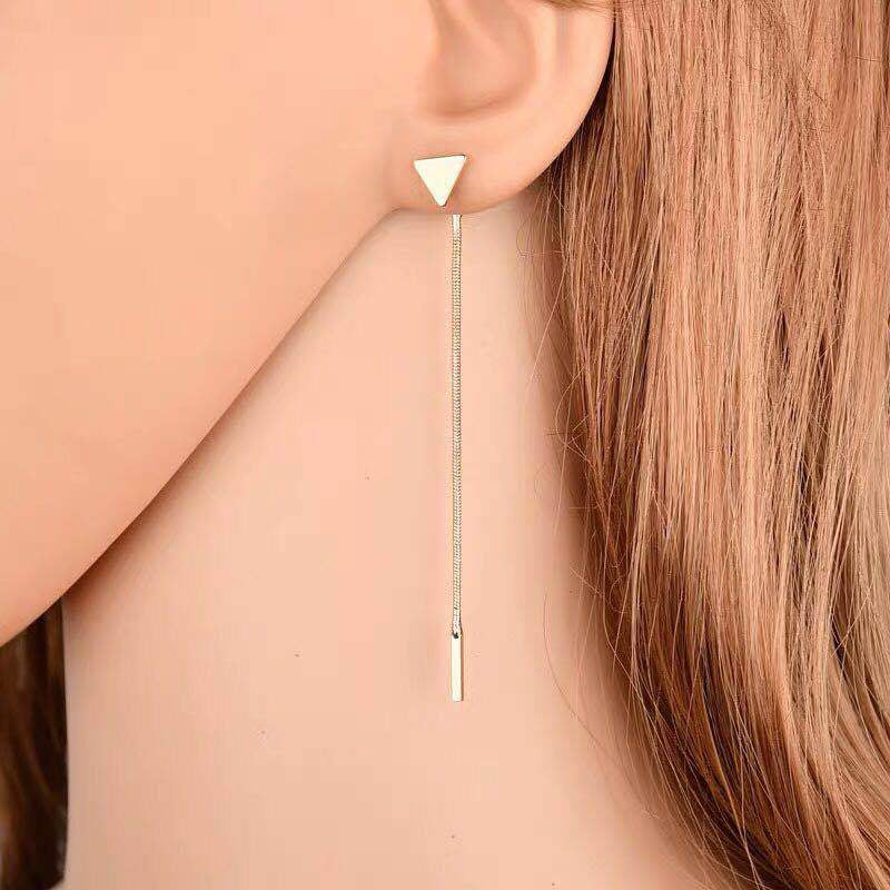 Elegant Triangle Tassel Earrings for Women