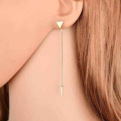 Elegant Triangle Tassel Earrings for Women