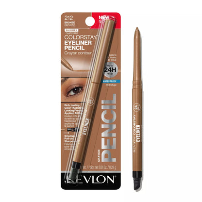 Revlon ColorStay Waterproof Eyeliner Pencil with Built-In Sharpener - 0.01 oz