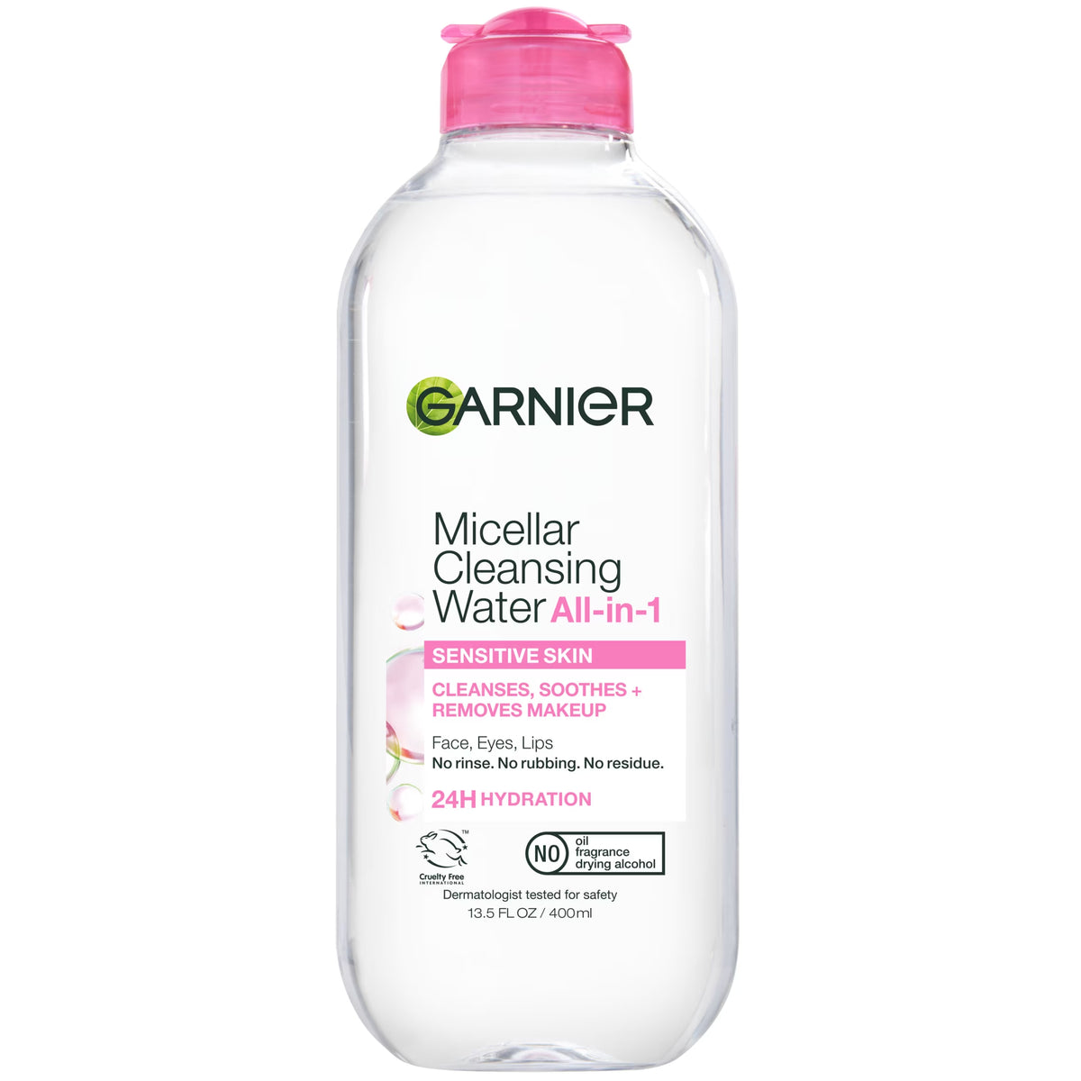 SkinActive All-in-One Micellar Cleansing Water Makeup Remover and Face Cleanser, 13.5 Fl Oz