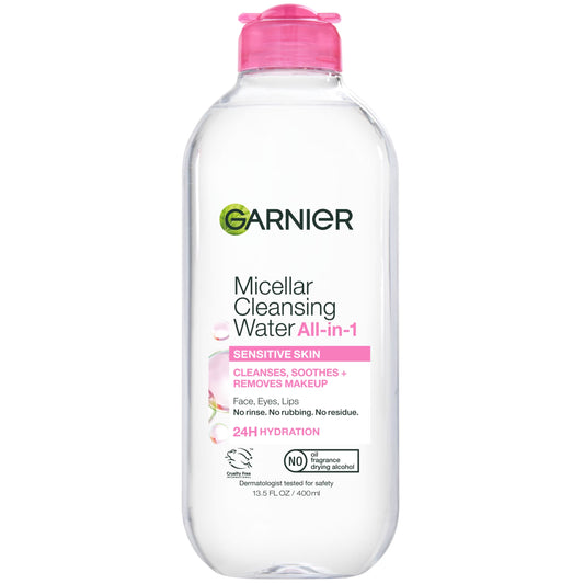 SkinActive All-in-One Micellar Cleansing Water Makeup Remover and Face Cleanser, 13.5 Fl Oz