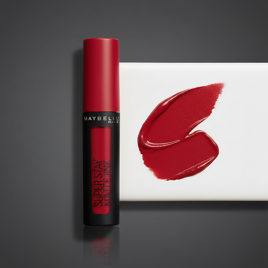 Maybelline Super Stay Matte Ink Ruby Red lipstick product shot