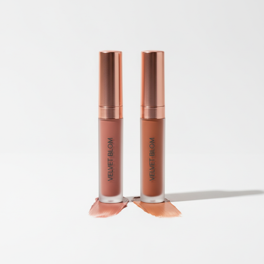 Soft matte liquid lip cream in neutral shade
