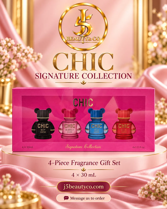 Emper CHIC Signature Collection four-piece fragrance gift set, 4 x 30 mL