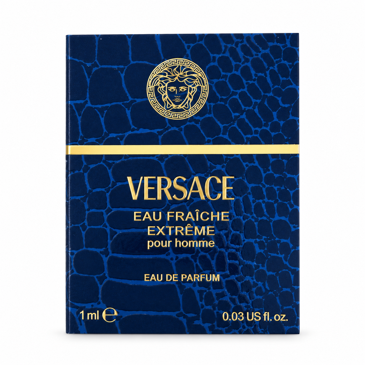 Versace Eau Fraîche Extrême Pour Homme Eau de Parfum 1 mL sample on white background