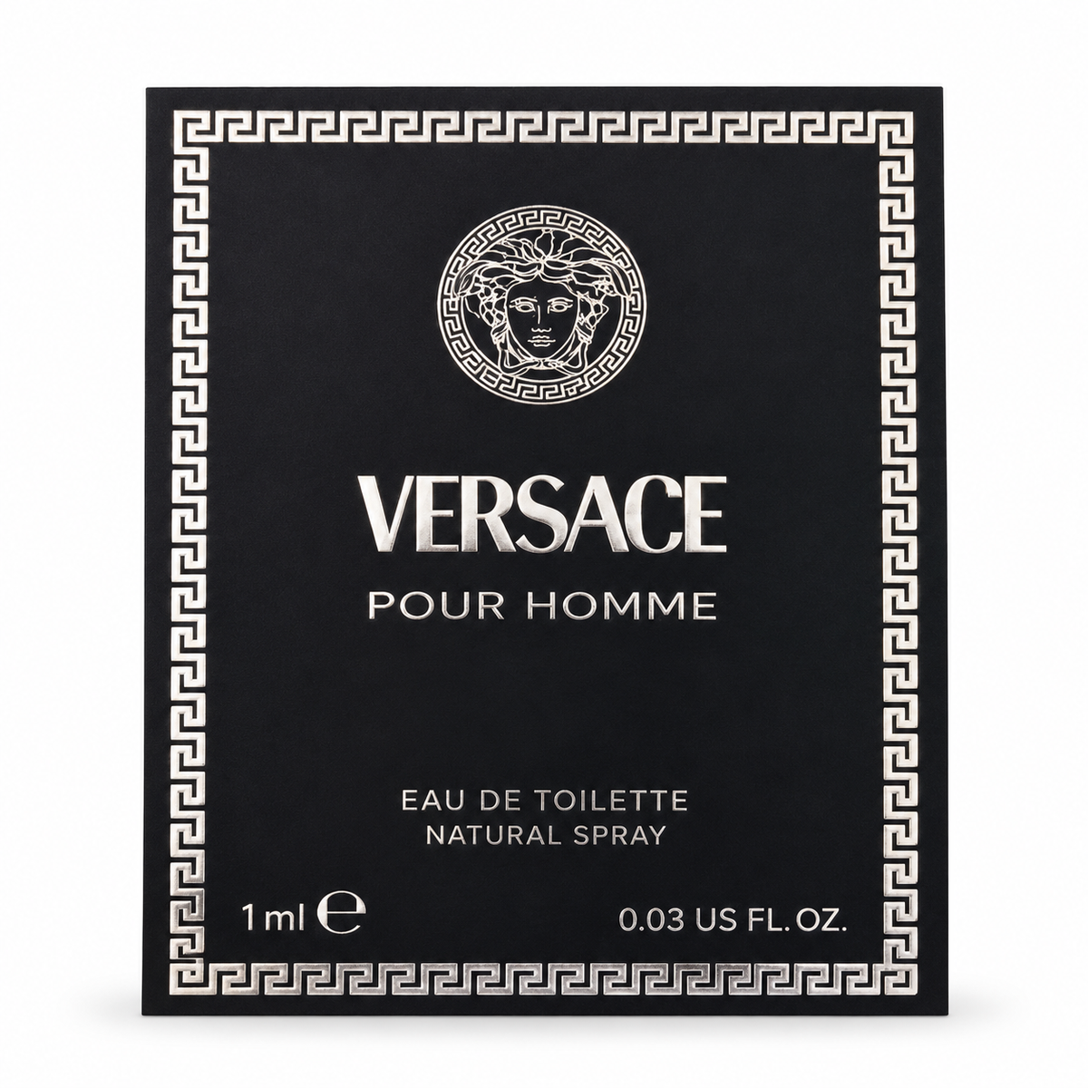 Versace Pour Homme Eau de Toilette 1 mL sample on white background